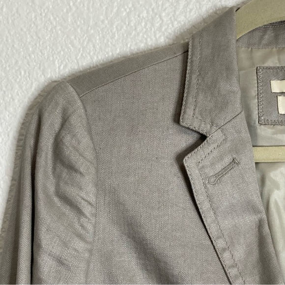 J. Crew Classic Schoolboy Blazer Size 2 Tan Linen - Picture 6 of 12